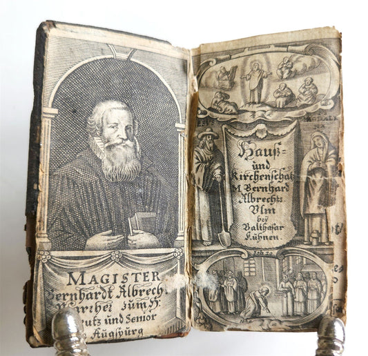 1659 PRAYER BOOK in GERMAN Haus-und-Kirchenschatz ANTIQUE by Bernhard Albrecht