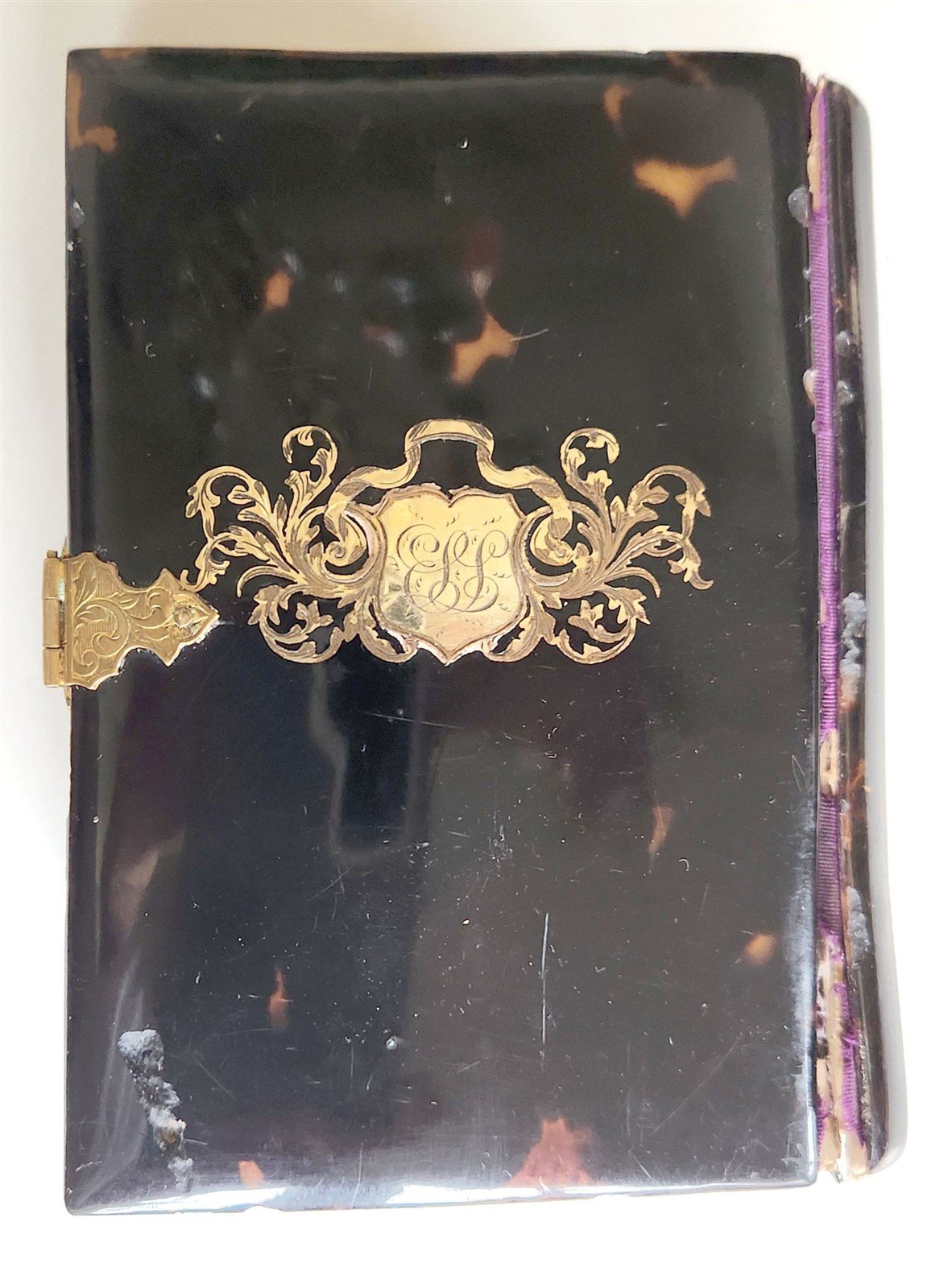 1865 TORTOISESHELL BINDING COMMON PRAYER BOOK & PSALMS in ENGLISH antique