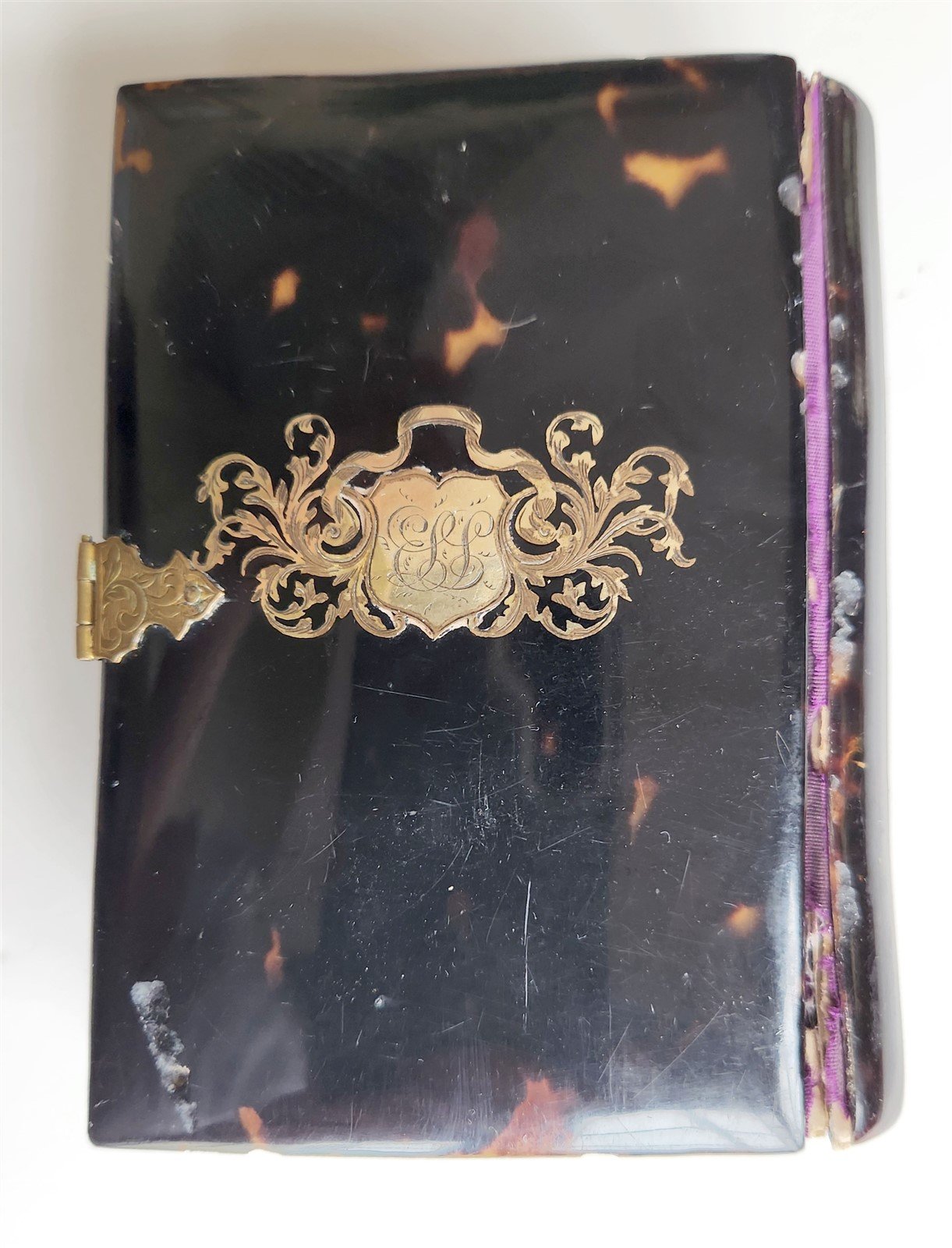 1865 TORTOISESHELL BINDING COMMON PRAYER BOOK & PSALMS in ENGLISH antique