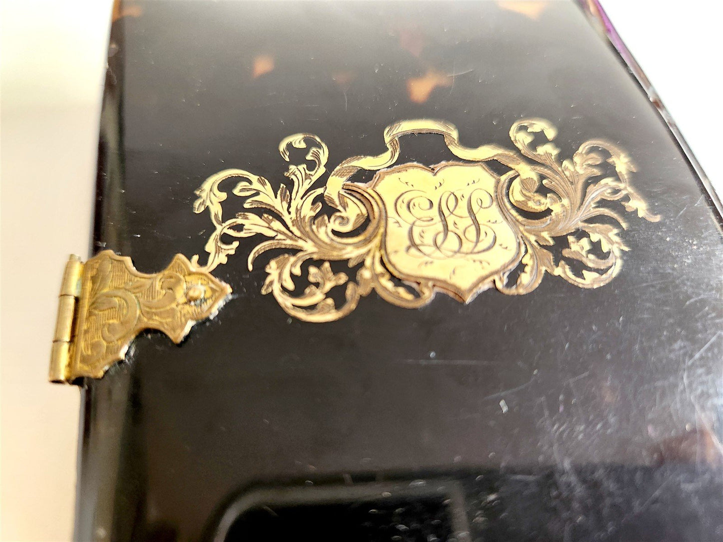 1865 TORTOISESHELL BINDING COMMON PRAYER BOOK & PSALMS in ENGLISH antique