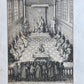 17th CENTURY ENGRAVING HUGH LUPUS'S COURT OF COUNTY-PALATINE of CHESTER antique