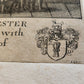 17th CENTURY ENGRAVING HUGH LUPUS'S COURT OF COUNTY-PALATINE of CHESTER antique