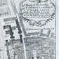 1720 MAP of LONDON antique MAPP OF PARISHES of ST.CLEMENTS DANES ST.MARY SAVOY