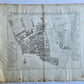 1754 LONDON antique MAP of ST.GILES'S CRIPPLE GATE copper engraving