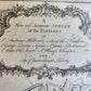 1772 NEW AND ACCURATE SURVEY OF THE PARISHES ANTIQUE engraving LONDON MAP