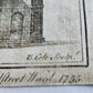 1772 NEW AND ACCURATE SURVEY OF THE PARISHES ANTIQUE engraving LONDON MAP