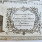 1772 NEW AND ACCURATE SURVEY OF THE PARISHES ANTIQUE engraving LONDON MAP