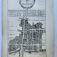 1754 MAP of LONDON antique BILLINGSGATE WARD and BRIDGE WARD