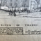 1754 MAP of LONDON antique BILLINGSGATE WARD and BRIDGE WARD