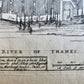 1754 MAP of LONDON antique BILLINGSGATE WARD and BRIDGE WARD