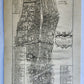 1754 MAP of LONDON antique BISHOPGATE STREET WARD