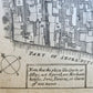 1754 MAP of LONDON antique BISHOPGATE STREET WARD