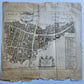 1754 MAP of LONDON antique LANGBORNE & CANDLEWICK WARD