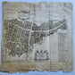 1754 MAP of LONDON antique LANGBORNE & CANDLEWICK WARD