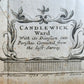 1754 MAP of LONDON antique LANGBORNE & CANDLEWICK WARD