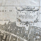 1754 MAP of LONDON antique LANGBORNE & CANDLEWICK WARD