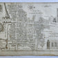 1754 MAP of LONDON antique BILLINGSGATE WARD and BRIDGE WARD WITHIN PARISHES