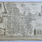 1754 MAP of LONDON antique BILLINGSGATE WARD and BRIDGE WARD WITHIN PARISHES