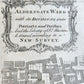 1754 MAP of LONDON antique ALDERSGATE WARD
