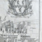 1754 MAP of LONDON antique ALDERSGATE WARD