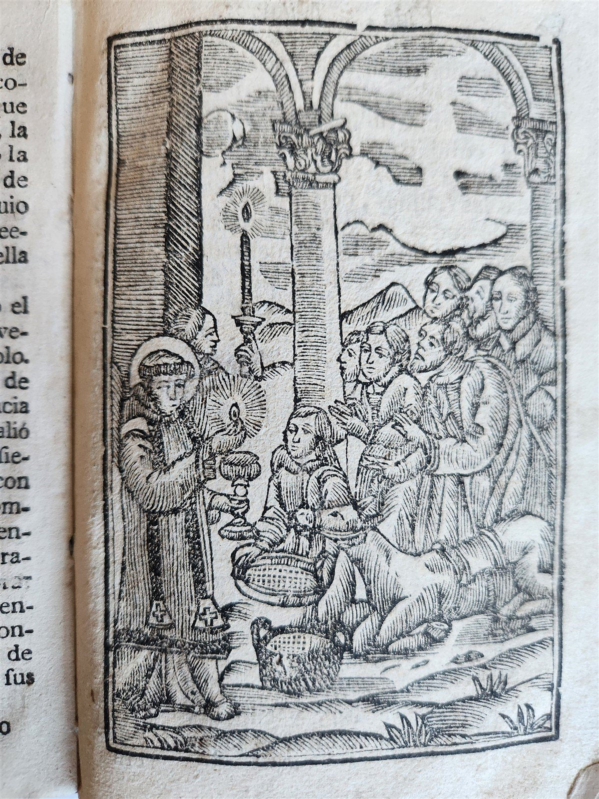 18th century ILLUSTRATED Life miracles of St Anthony of Padua ANTIQUE in SPANISH