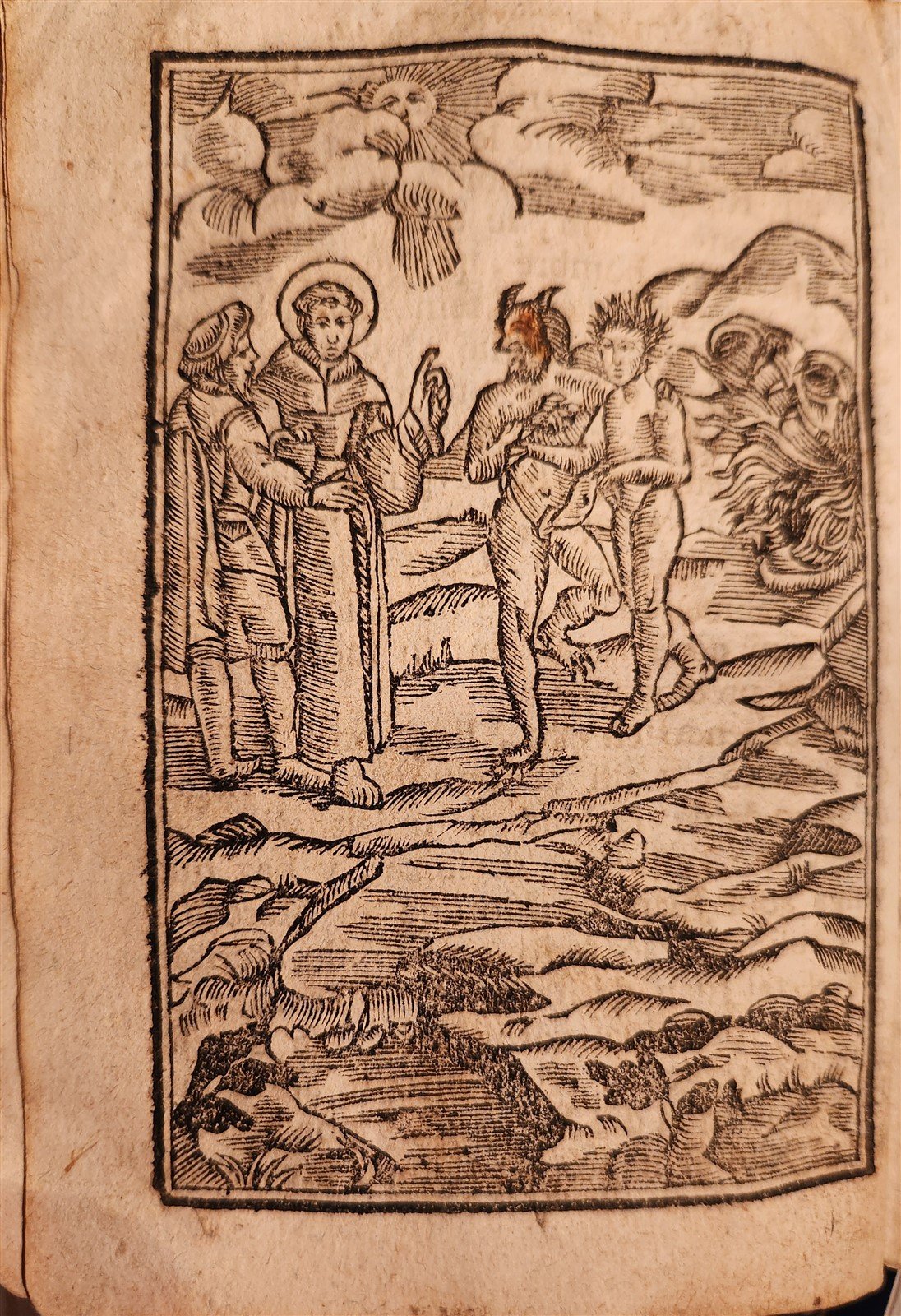 18th century ILLUSTRATED Life miracles of St Anthony of Padua ANTIQUE in SPANISH