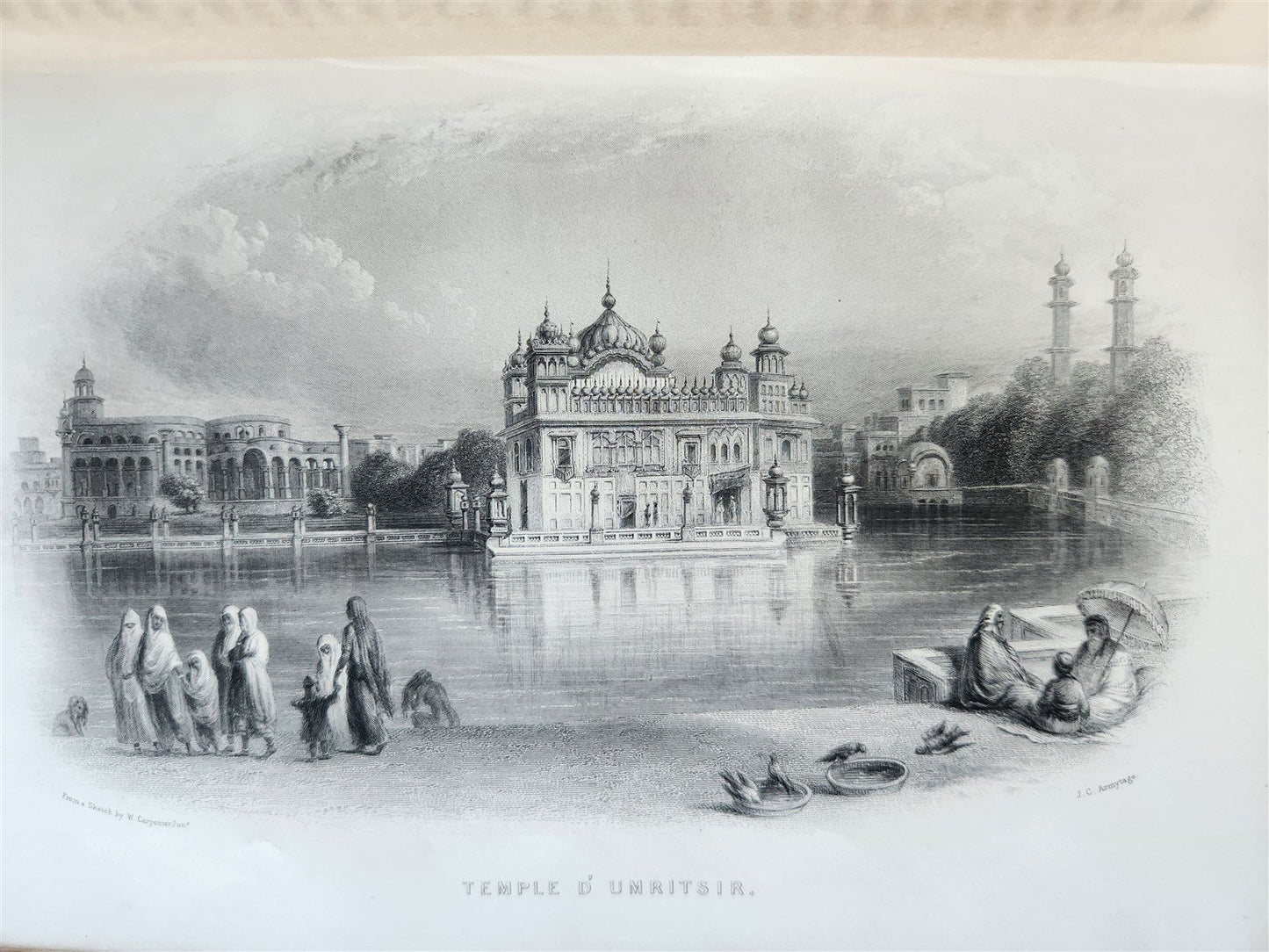 1861 PICTURESQUE INDIA ANTIQUE ILLUSTRATED L'INDE PITTORESQUE