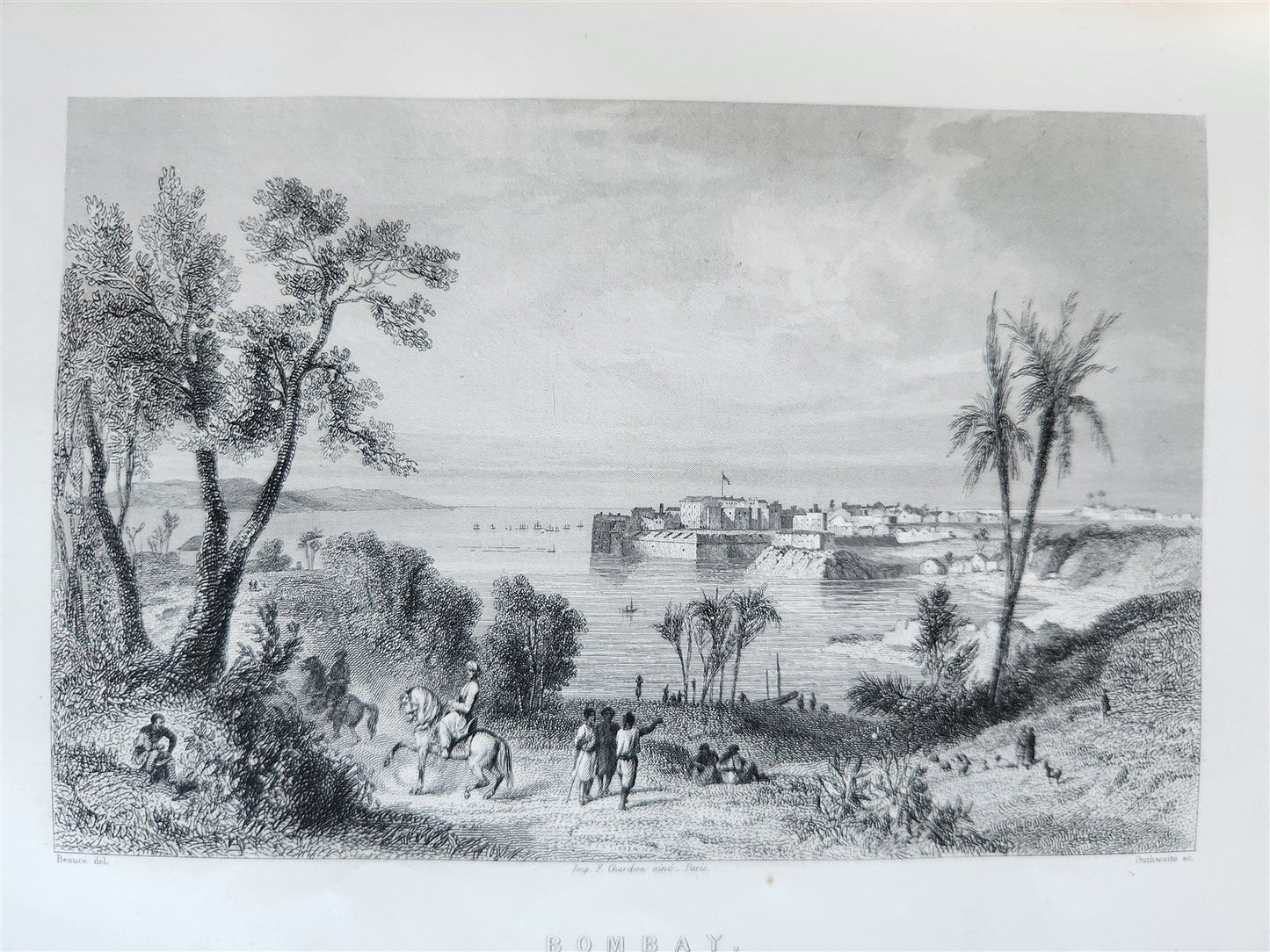 1861 PICTURESQUE INDIA ANTIQUE ILLUSTRATED L'INDE PITTORESQUE