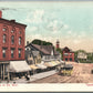 TAUNTON MA VIEW AT THE WEIR ANTIQUE POSTCARD