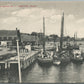 CASTINE ME SARDINE BOATS ANTIQUE POSTCARD