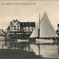 KENNEBUNKPORT ME NONANTUM & HIGHLAND HOUSES ANTIQUE POSTCARD