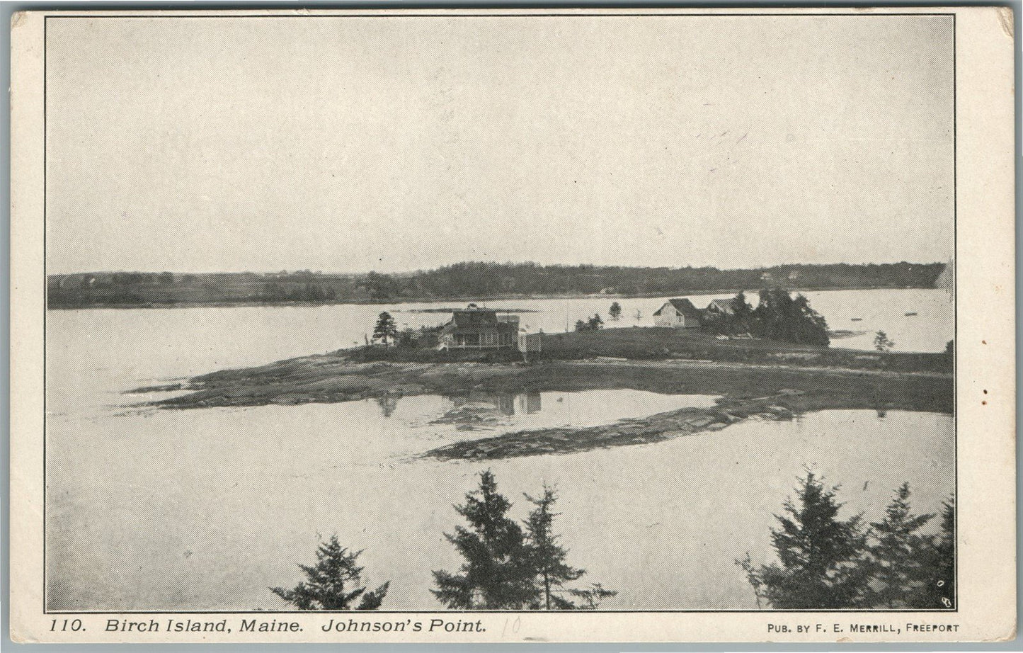 BIRCH ISLAND ME ANTIQUE POSTCARD