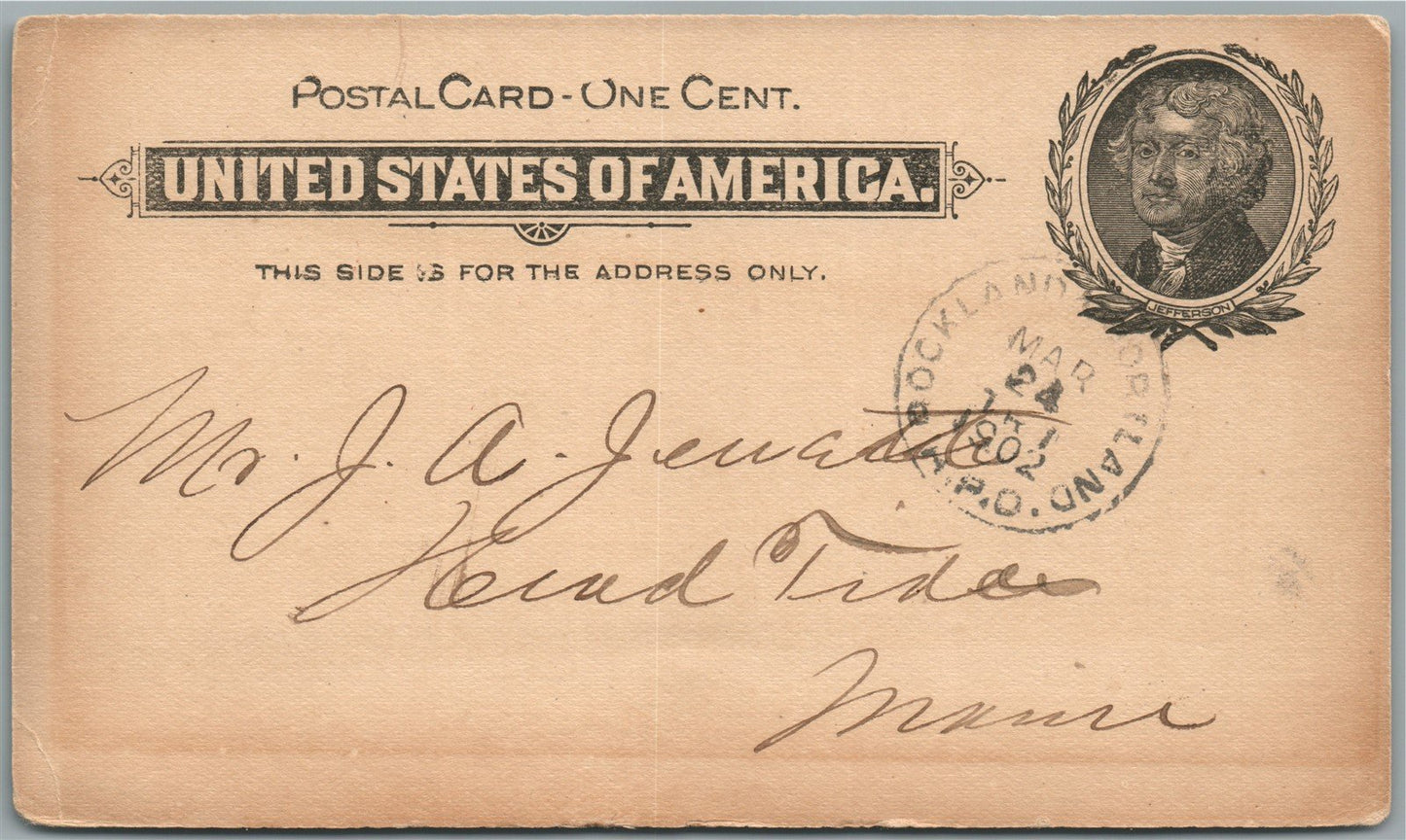 PORTLAND ME WHOLESALE GROCERS ADVERTISING ANTIQUE POSTCARD