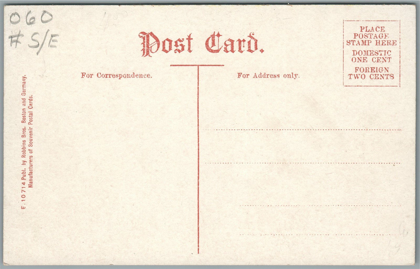 CAMDEN ME ELM STREET ANTIQUE POSTCARD