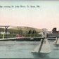 FT.KENT ME FOOT BRIDGE ANTIQUE POSTCARD