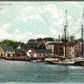 CASTINE ME WATERFRONT ANTIQUE POSTCARD