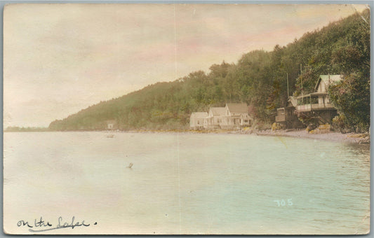 SWANVILLE ME ANTIQUE REAL PHOTO POSTCARD RPPC