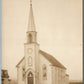 MOOSE RIVER ME CHURCH ANTIQUE REAL PHOTO POSTCARD RPPC