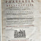 1728 PHARSALIA by LUCAN antique ANCIENT ROMAN POEM 2 volumes