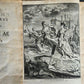 1728 PHARSALIA by LUCAN antique ANCIENT ROMAN POEM 2 volumes