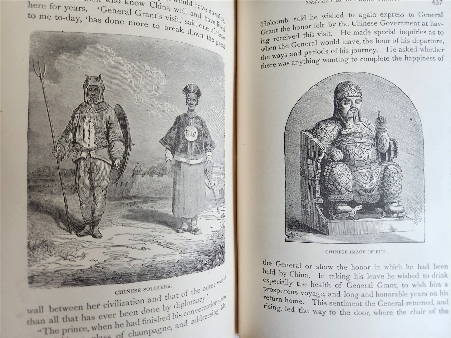 1881 TRAVELS OF GENERAL GRANT by HEADLEY antique ILLUSTRATED