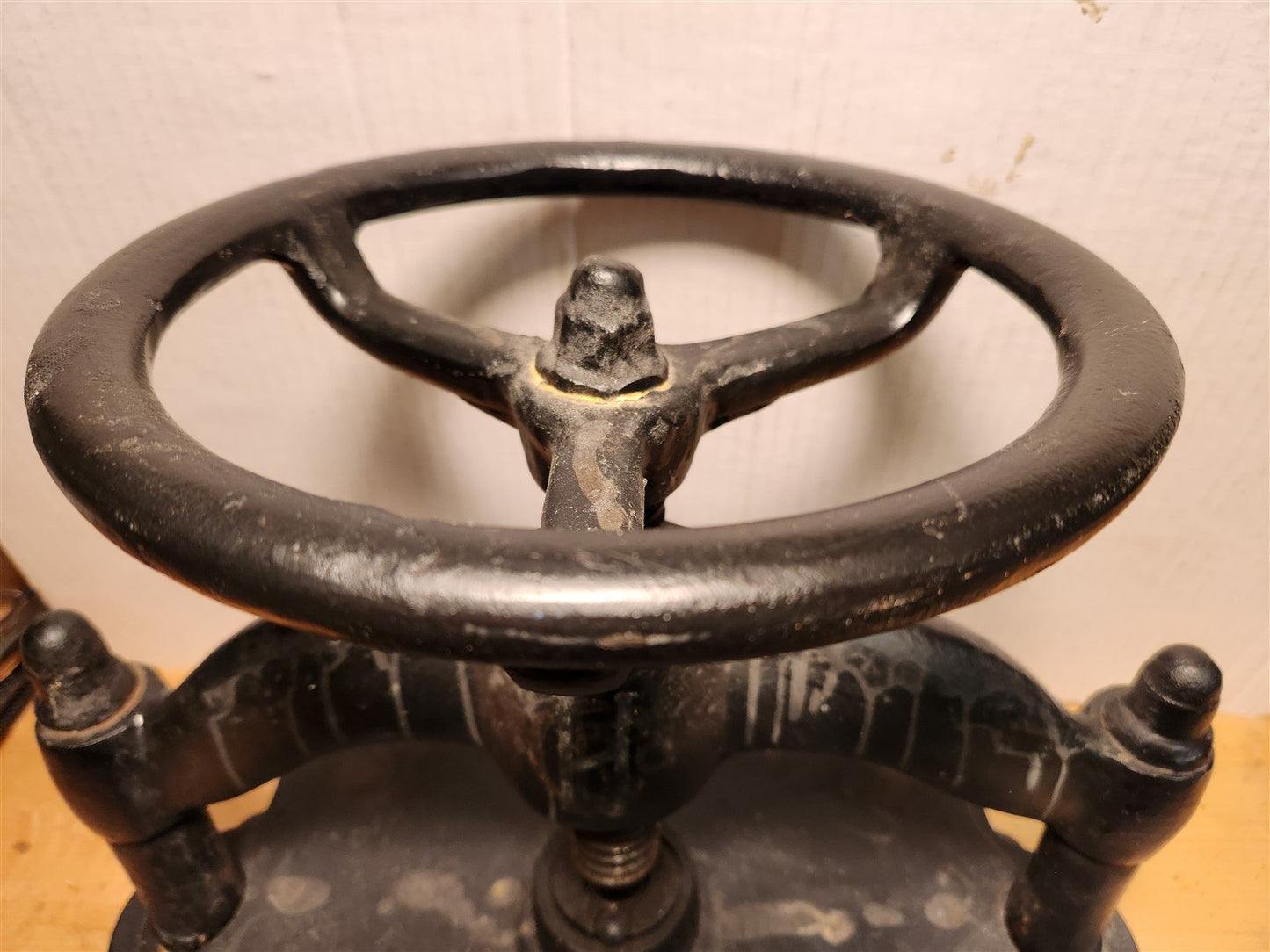 CAST IRON BOOK PRESS antique BOOKBINDING VICTORIAN 19th century