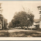 MAINE STREET SCENE ANTIQUE REAL PHOTO POSTCARD RPPC