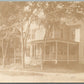MAINE STREET SCENE ANTIQUE REAL PHOTO POSTCARD RPPC Portland & Worcester RPO