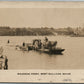 WEST SULLIVAN ME WAUKEAG FERRY ANTIQUE REAL PHOTO POSTCARD RPPC