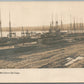 STOCKTON SPRINGS ME BUSY SCENE ANTIQUE REAL PHOTO POSTCARD RPPC