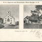 WEST RINGE NH CHURCH ANTIQUE POSTCARD