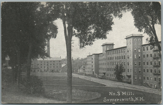 SOMERSWORTH NH No. 3 MILL ANTIQUE POSTCARD