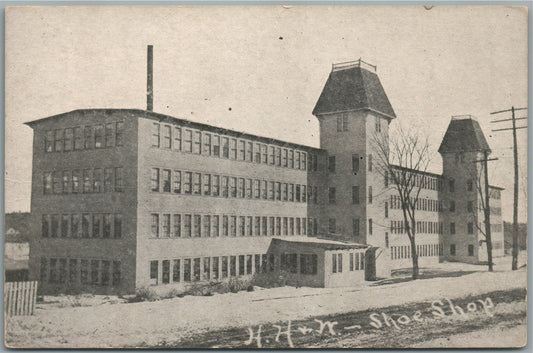 SOMERSWORTH NH SHOE SHOP FACTORY ANTIQUE POSTCARD