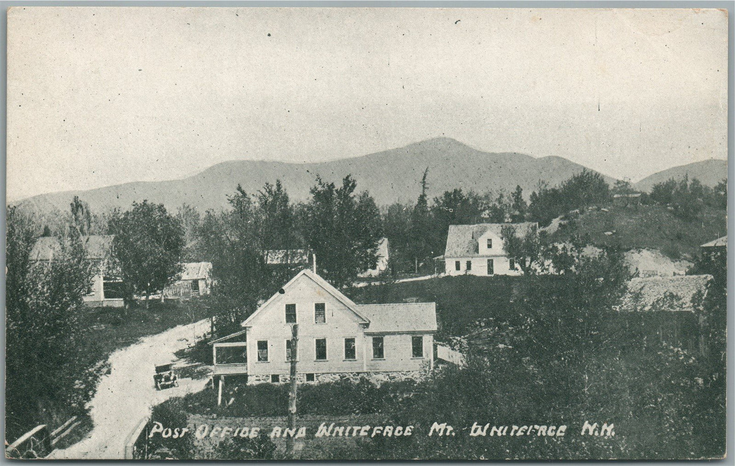 MT. WHITEFACE NH POST OFFICE ANTIQUE POSTCARD